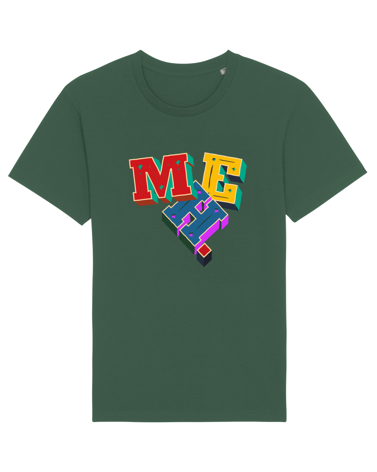 Tricou mânecă scurtă Unisex Rocker Bottle Green