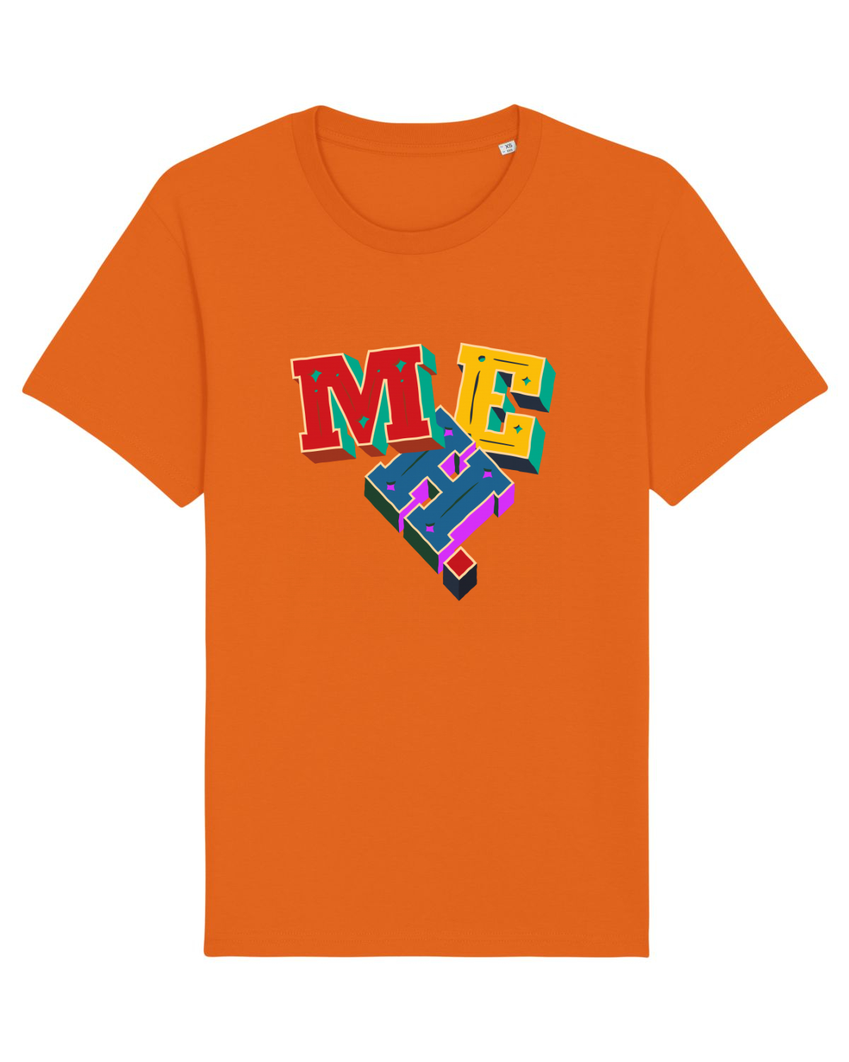 Tricou mânecă scurtă Unisex Rocker Bright Orange