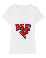MEH. Tricou mânecă scurtă guler V Damă Evoker