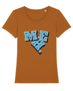 MEH. Tricou mânecă scurtă guler larg fitted Damă Expresser