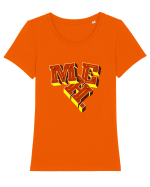 MEH. Tricou mânecă scurtă guler larg fitted Damă Expresser