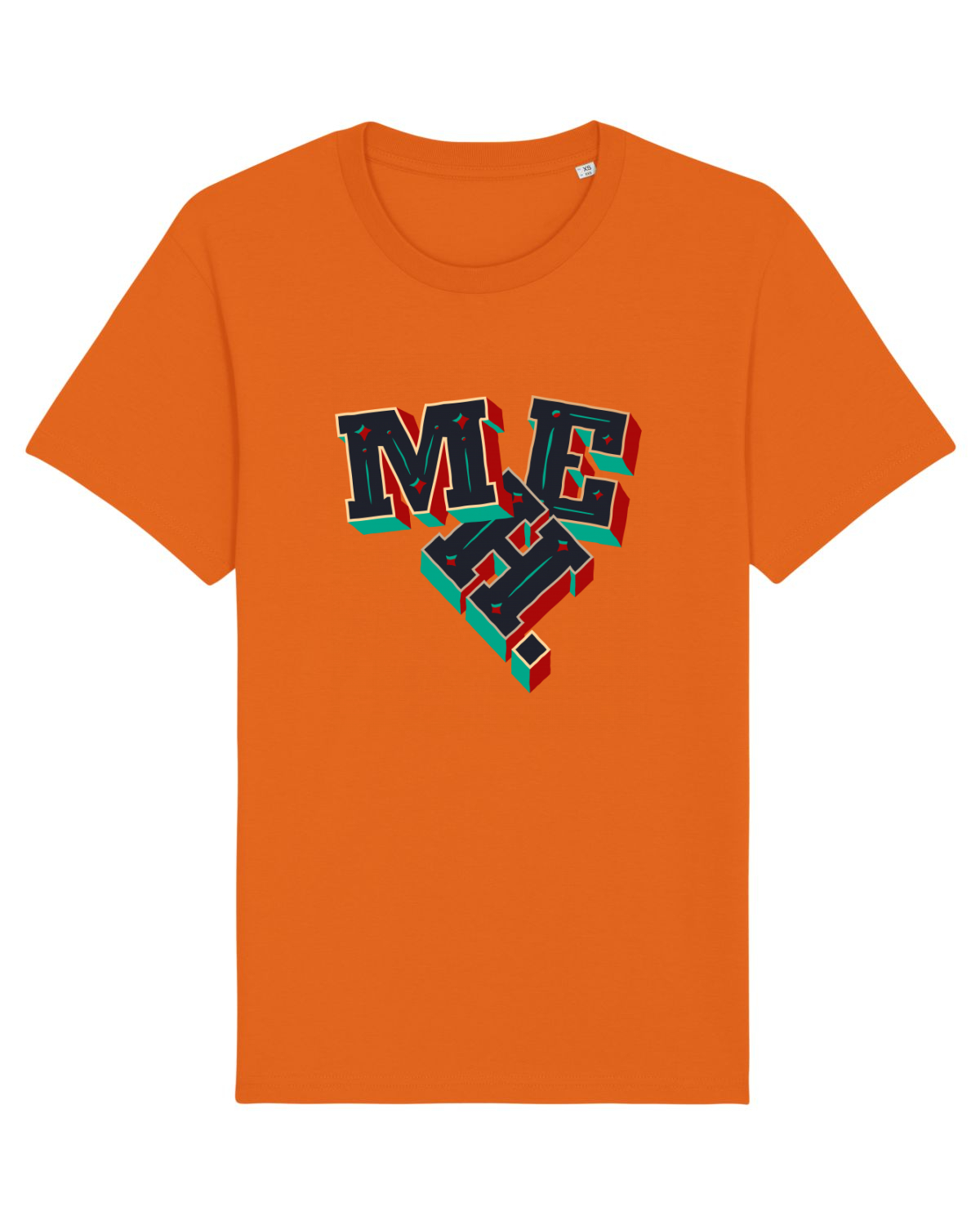 Tricou mânecă scurtă Unisex Rocker Bright Orange