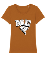 MEH. Tricou mânecă scurtă guler larg fitted Damă Expresser