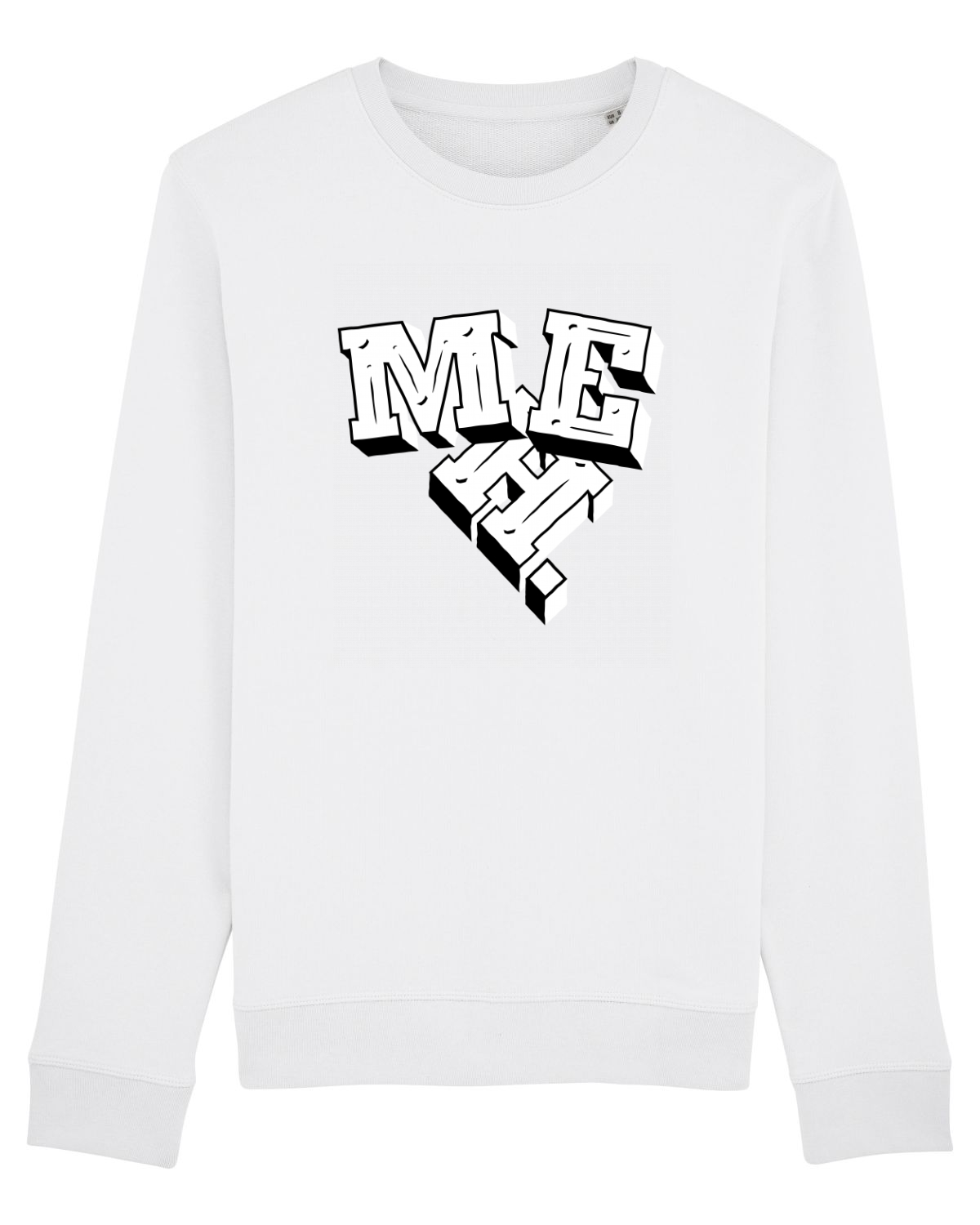 Bluză mânecă lungă Unisex Rise White
