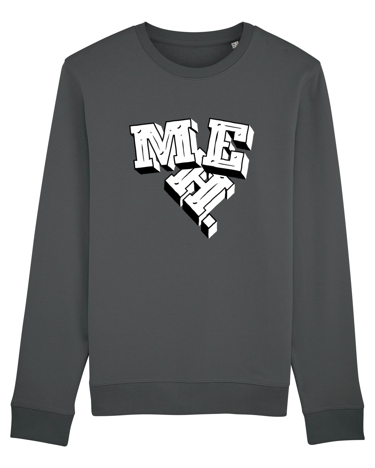 Bluză mânecă lungă Unisex Rise Anthracite