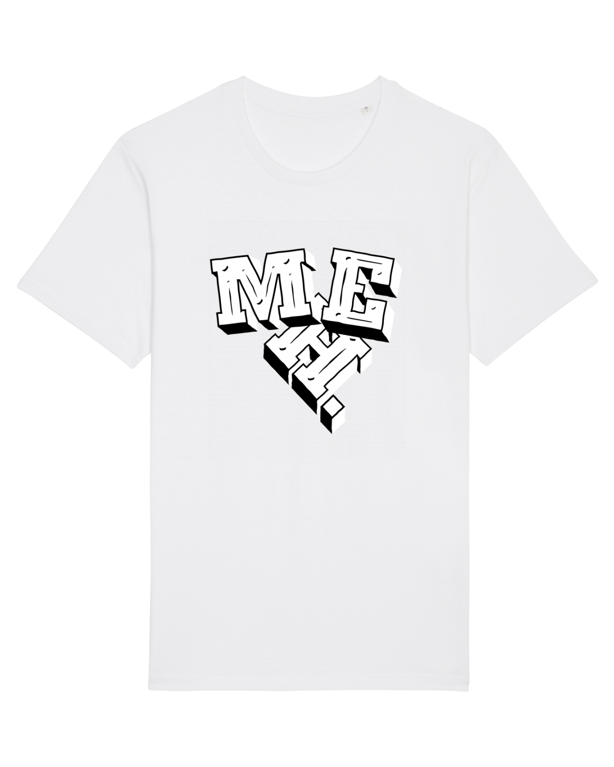 Tricou mânecă scurtă Unisex Rocker White