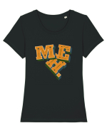 MEH. Tricou mânecă scurtă guler larg fitted Damă Expresser