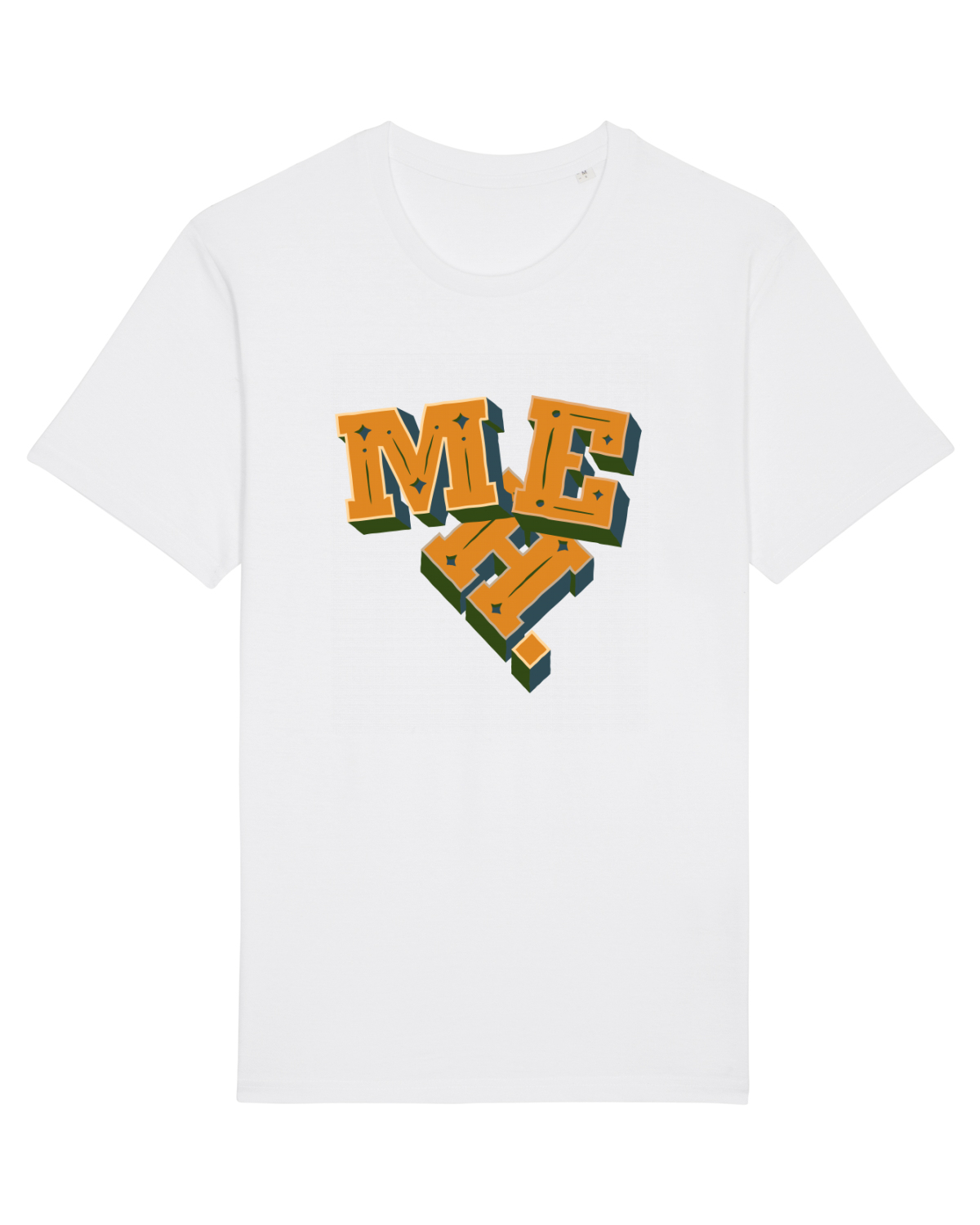 Tricou mânecă scurtă Unisex Rocker White