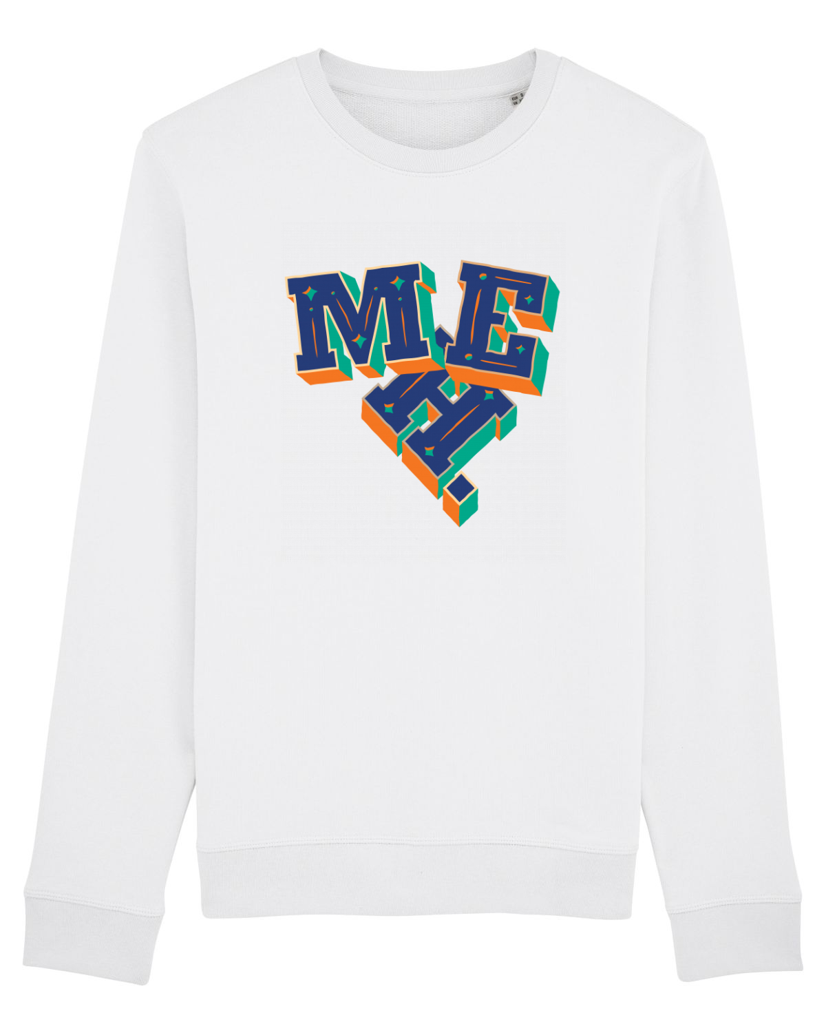 Bluză mânecă lungă Unisex Rise White