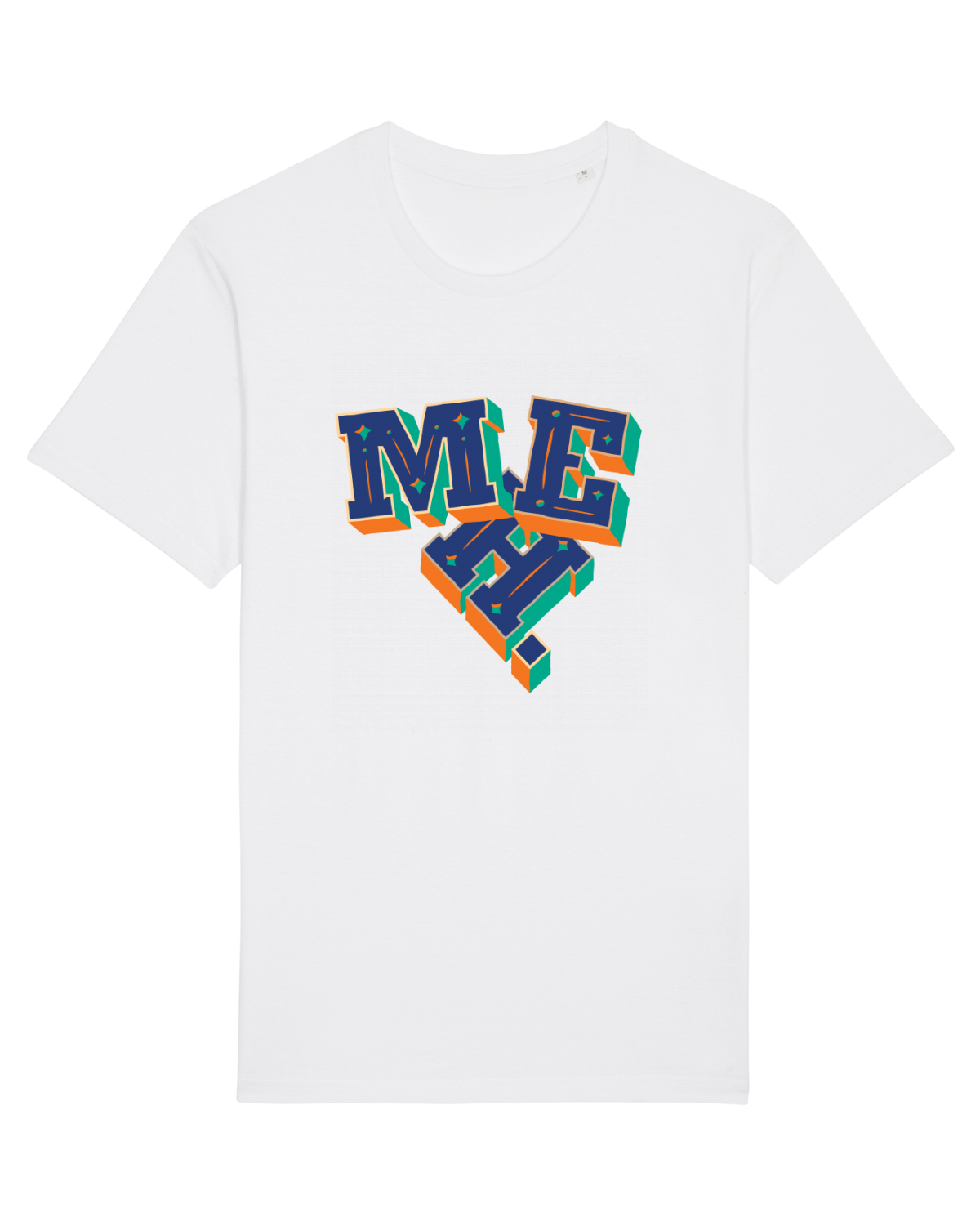 Tricou mânecă scurtă Unisex Rocker White