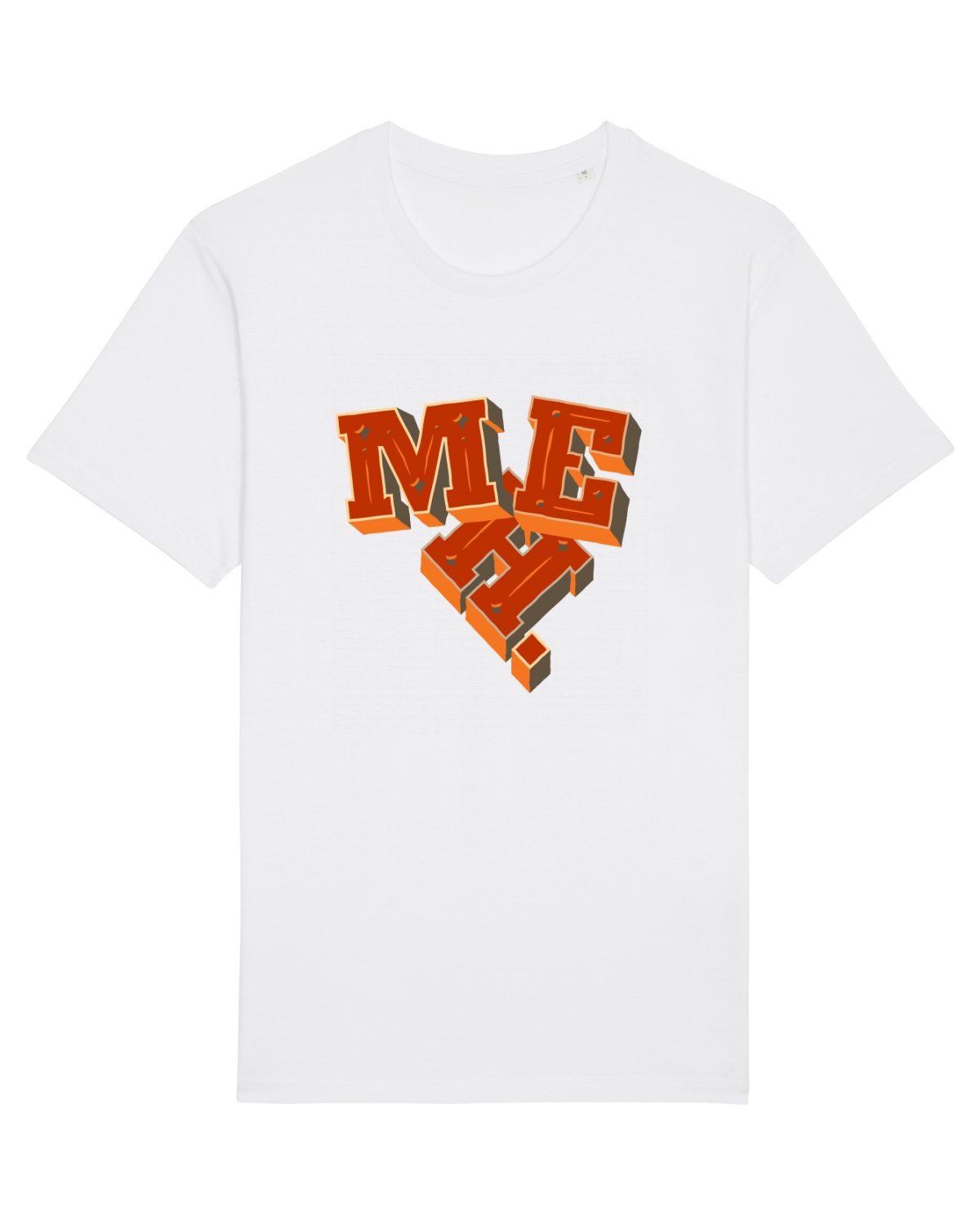 Tricou mânecă scurtă Unisex Rocker White