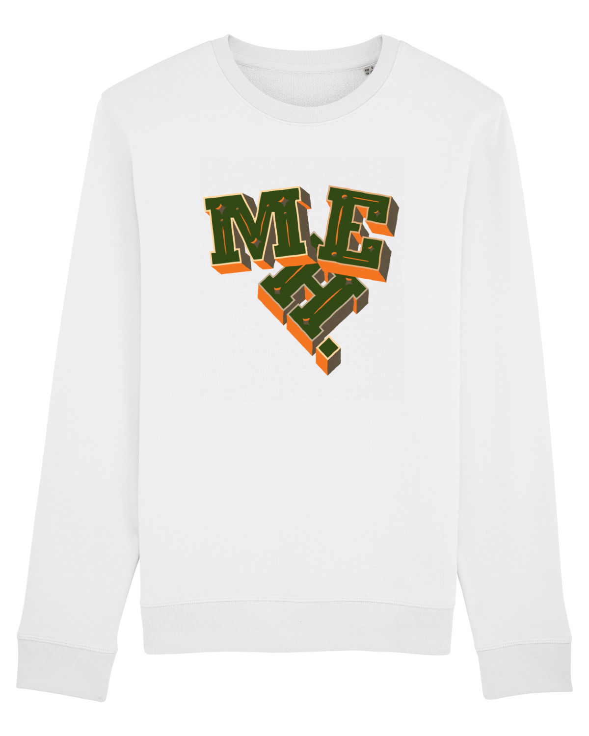 Bluză mânecă lungă Unisex Rise White