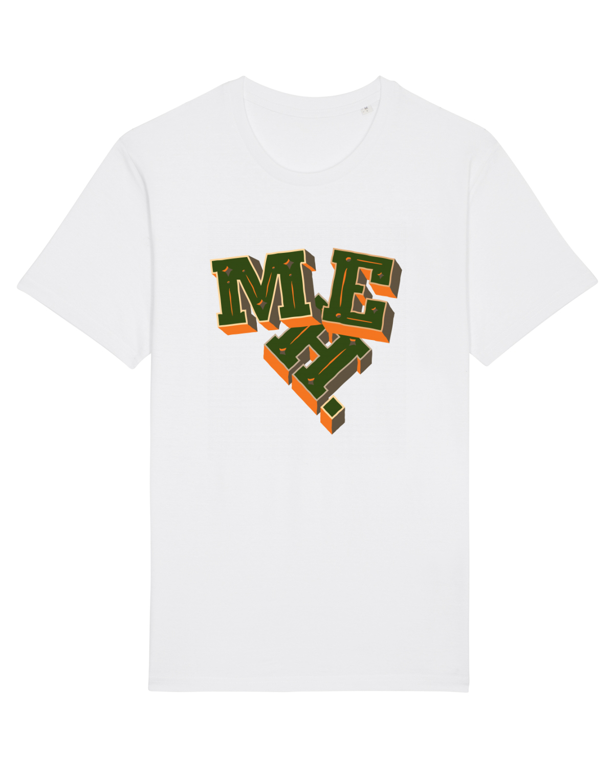 Tricou mânecă scurtă Unisex Rocker White