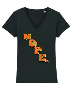 NOPE. Tricou mânecă scurtă guler V Damă Evoker