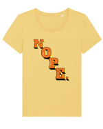 NOPE. Tricou mânecă scurtă guler larg fitted Damă Expresser