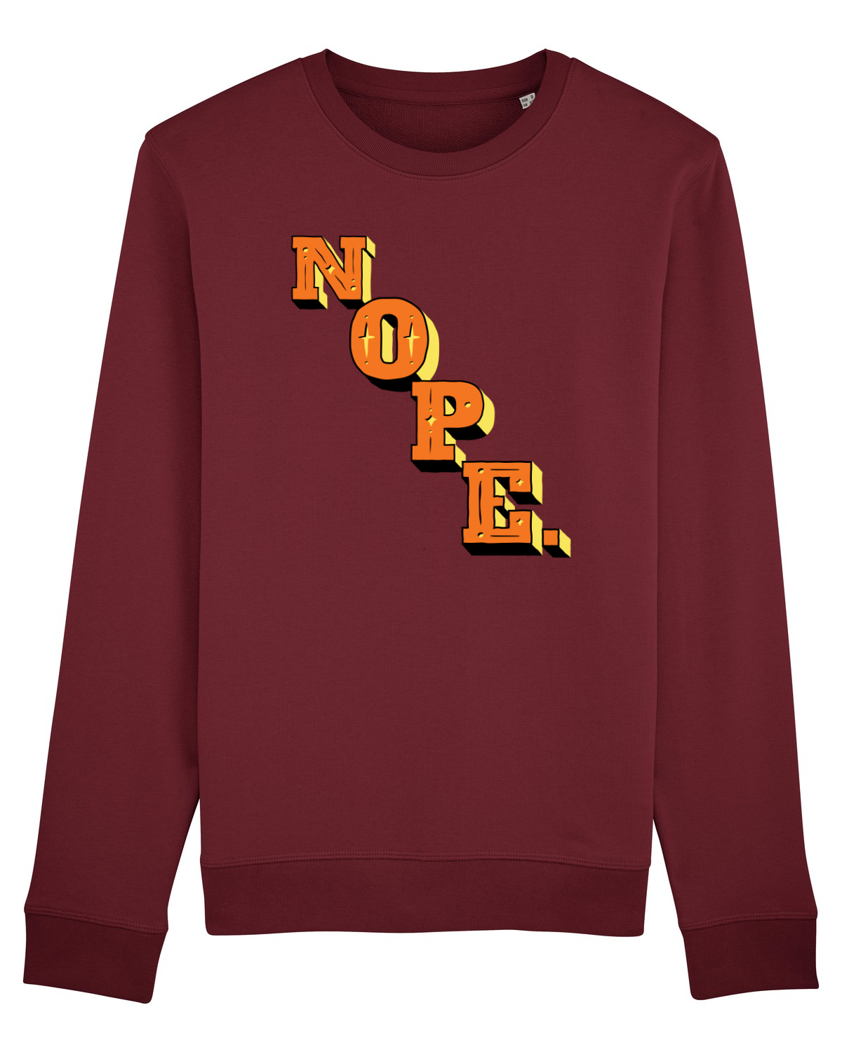 Bluză mânecă lungă Unisex Rise Burgundy