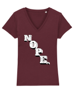 NOPE. Tricou mânecă scurtă guler V Damă Evoker