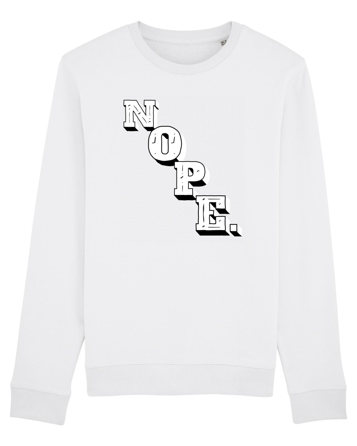 Bluză mânecă lungă Unisex Rise White