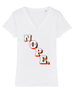 NOPE. Tricou mânecă scurtă guler V Damă Evoker