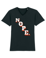 NOPE. Tricou mânecă scurtă guler V Bărbat Presenter
