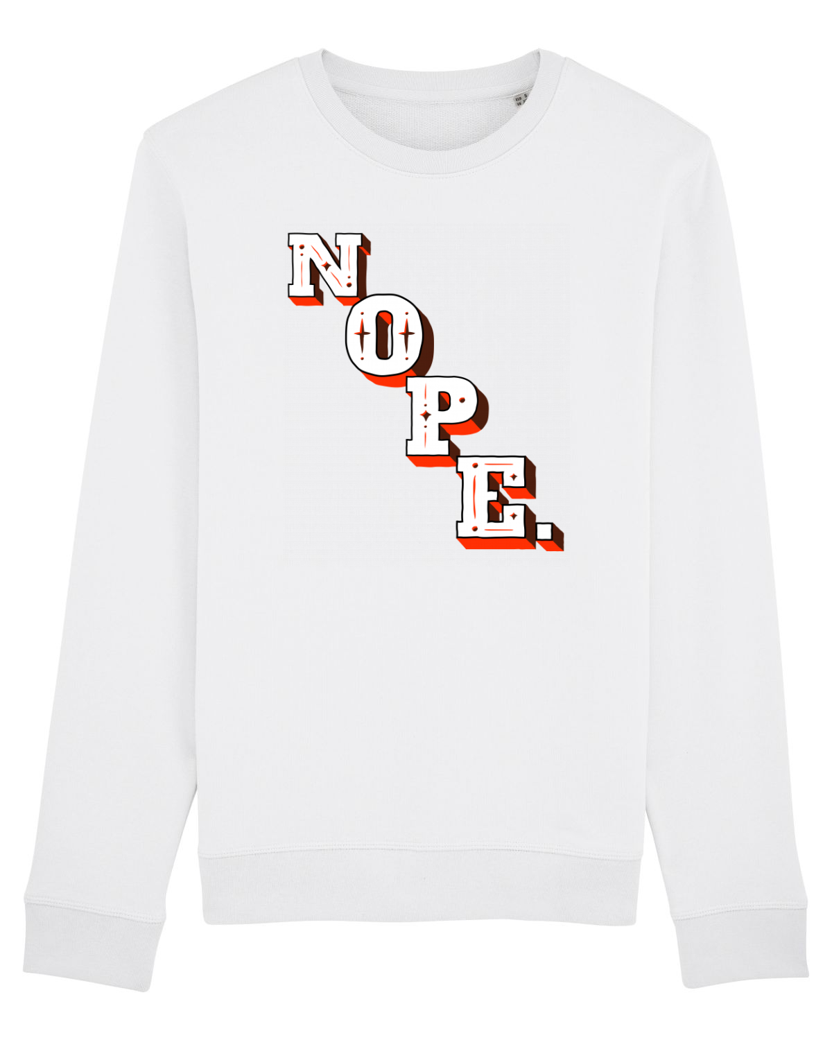 Bluză mânecă lungă Unisex Rise White