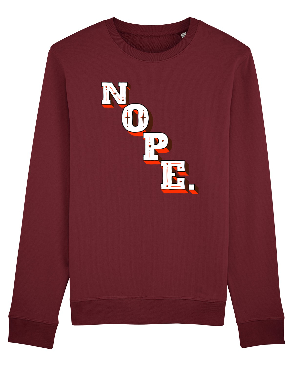 Bluză mânecă lungă Unisex Rise Burgundy