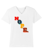 NOPE. Tricou mânecă scurtă guler V Bărbat Presenter