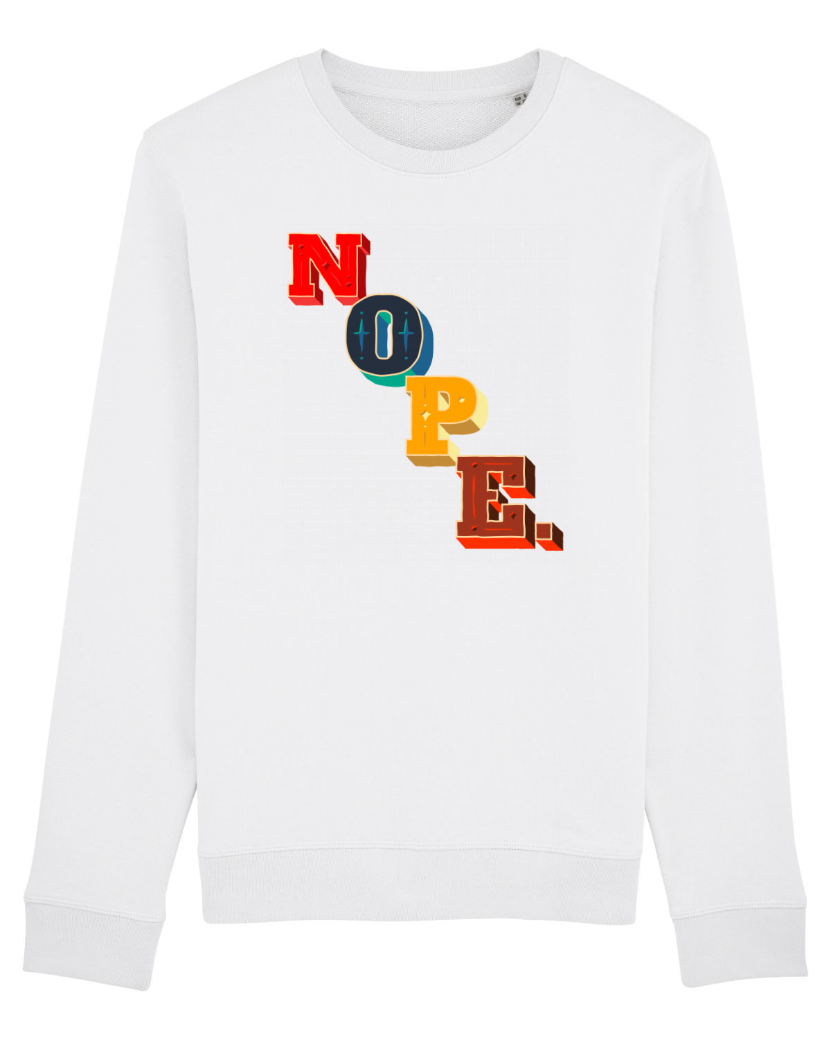 Bluză mânecă lungă Unisex Rise White
