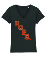 NOPE. Tricou mânecă scurtă guler V Damă Evoker