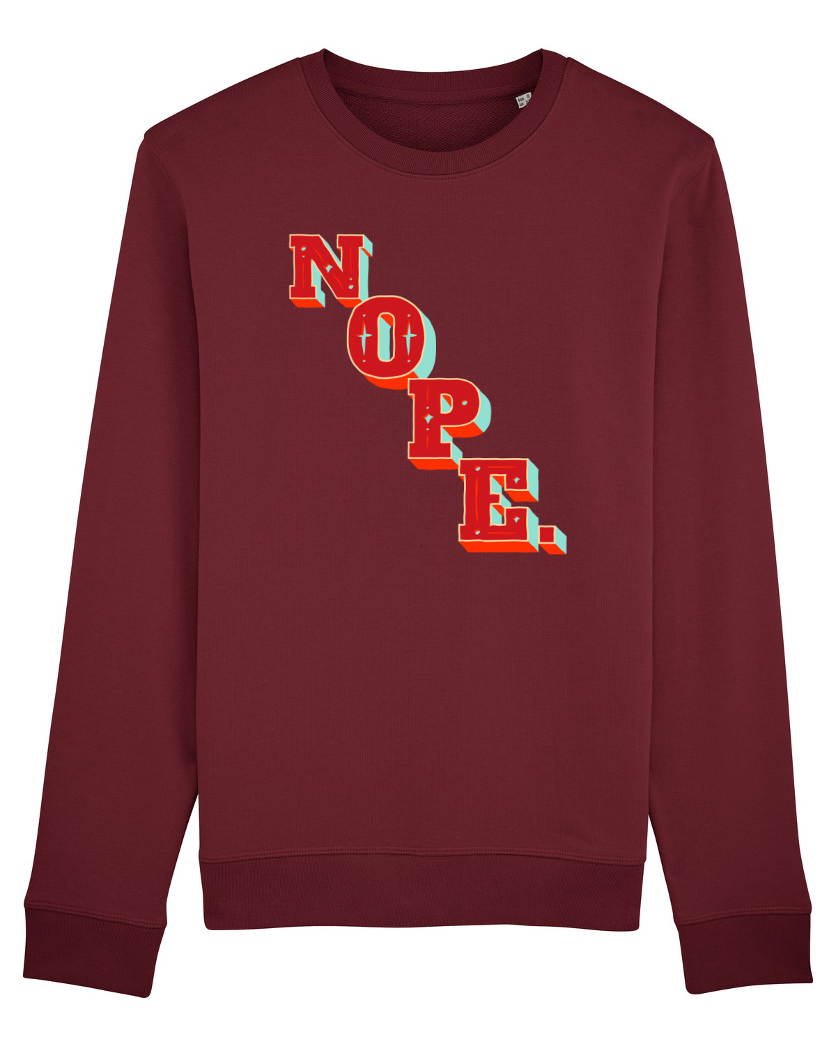 Bluză mânecă lungă Unisex Rise Burgundy