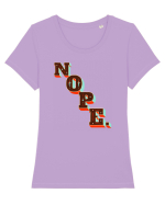 NOPE. Tricou mânecă scurtă guler larg fitted Damă Expresser