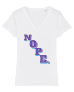 NOPE. Tricou mânecă scurtă guler V Damă Evoker
