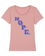 NOPE. Tricou mânecă scurtă guler larg fitted Damă Expresser