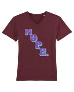 NOPE. Tricou mânecă scurtă guler V Bărbat Presenter