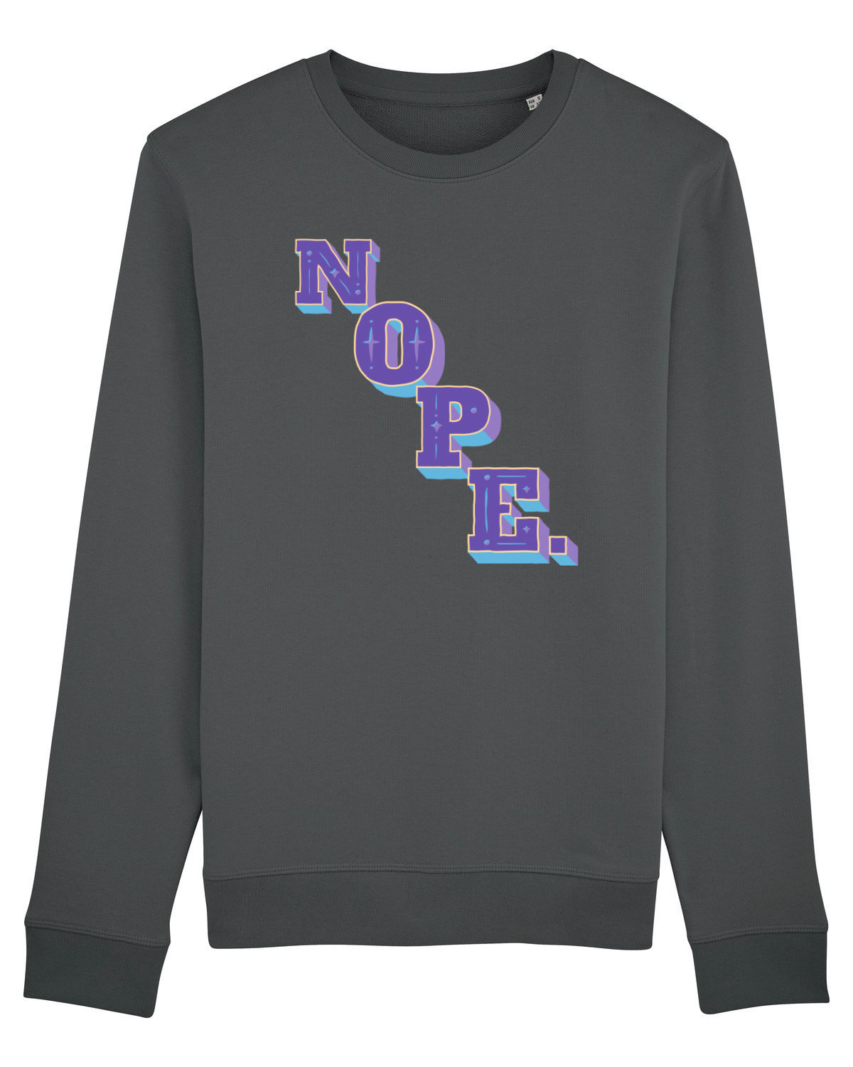 Bluză mânecă lungă Unisex Rise Anthracite