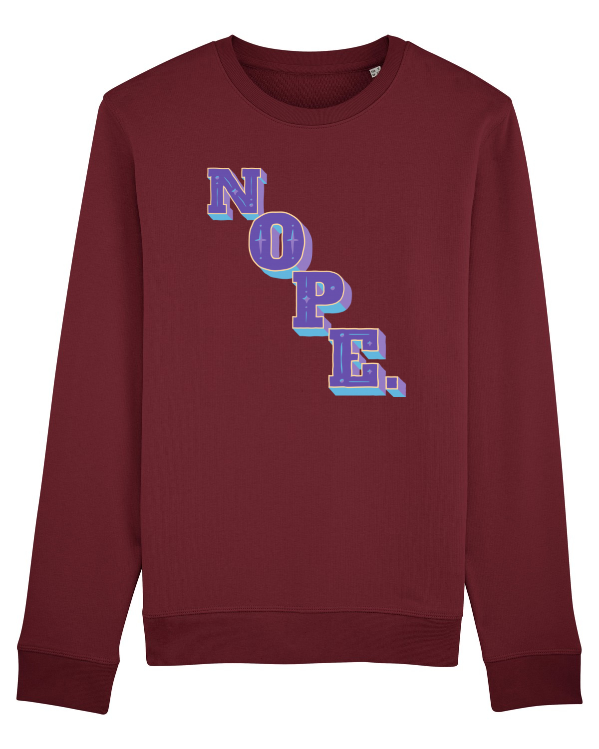 Bluză mânecă lungă Unisex Rise Burgundy