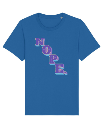 NOPE. Royal Blue