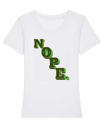 NOPE. White