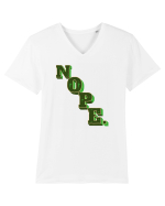 NOPE. Tricou mânecă scurtă guler V Bărbat Presenter