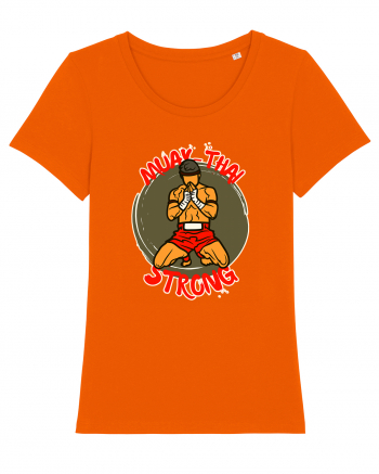 Muay Thai Fighter Bright Orange