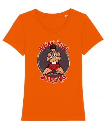 Muay Thai Fighter Bright Orange