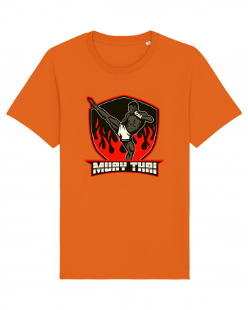 Muay Thai Fighter Bright Orange