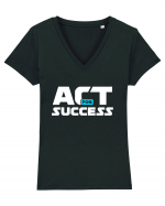 Act For Success Tricou mânecă scurtă guler V Damă Evoker