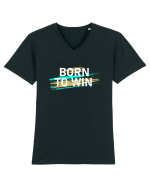 Born To Win Tricou mânecă scurtă guler V Bărbat Presenter