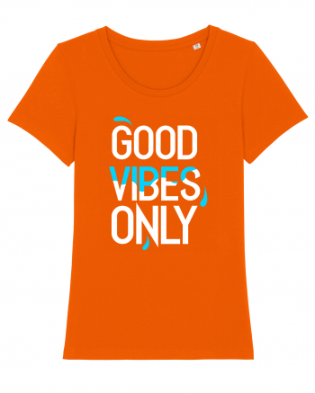 Good Vibes Only Bright Orange