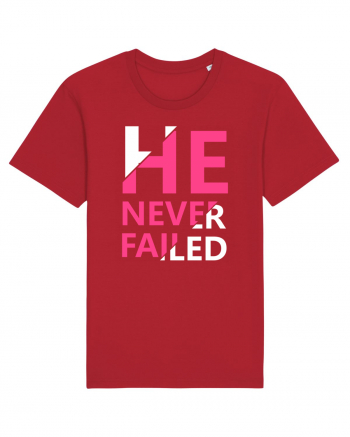 He Never Failed Red