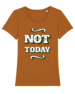 Not Today Tricou mânecă scurtă guler larg fitted Damă Expresser