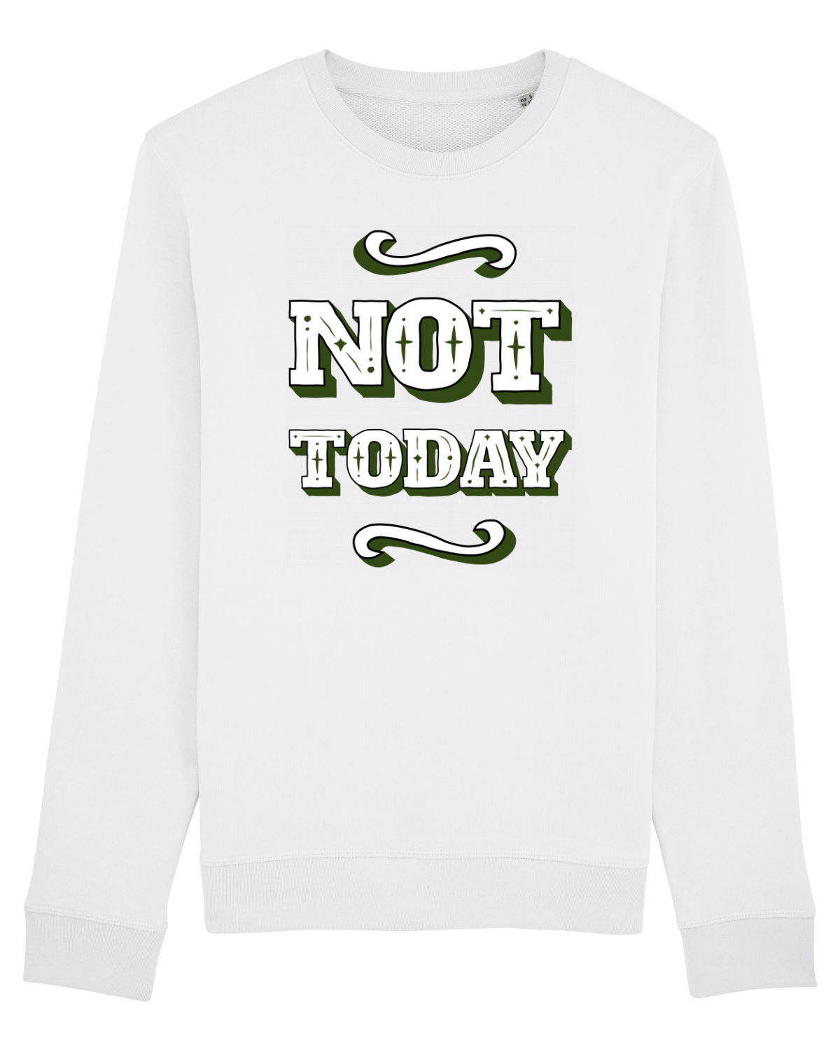 Bluză mânecă lungă Unisex Rise White