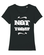 Not Today Tricou mânecă scurtă guler larg fitted Damă Expresser
