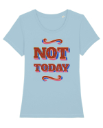 Not Today Tricou mânecă scurtă guler larg fitted Damă Expresser